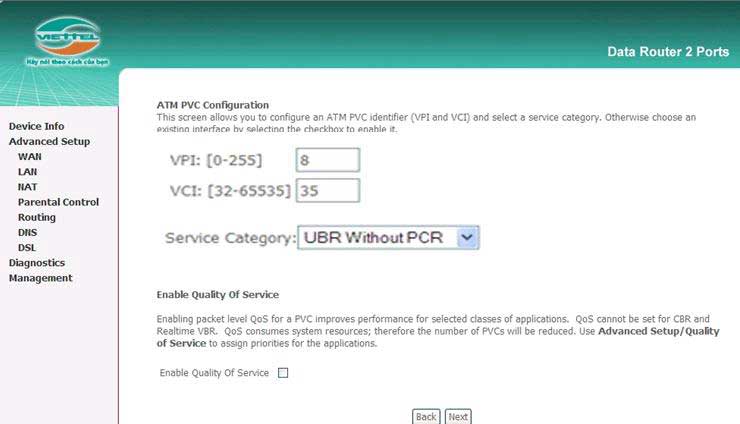 Hướng dẫn cấu hình modem wifi viettel 4