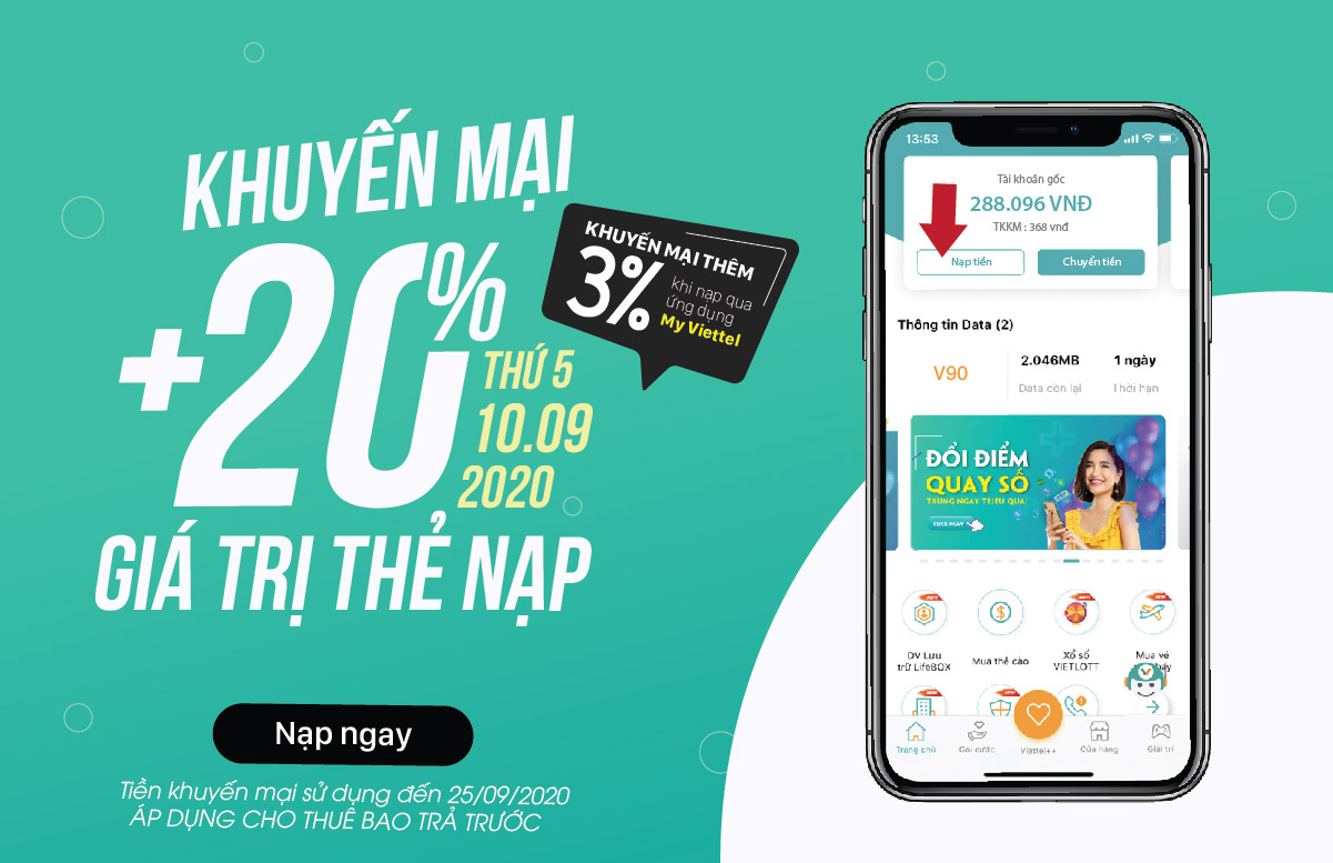 khuyến mãi viettel
