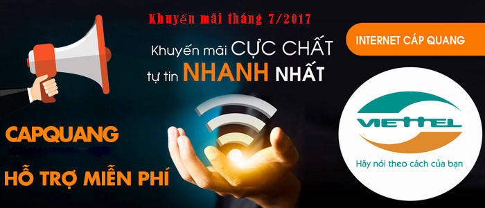 khuyến mãi Viettel tháng 7/2017