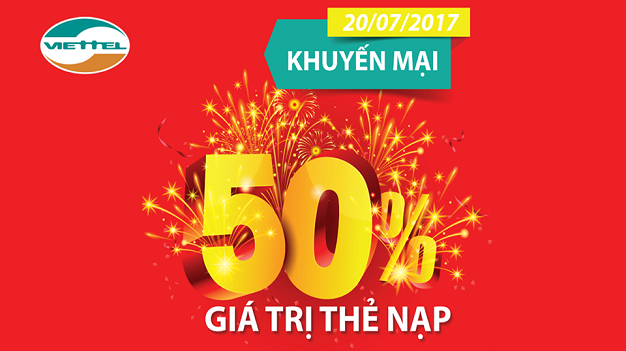 khuyến mãi thẻ nạp viettel