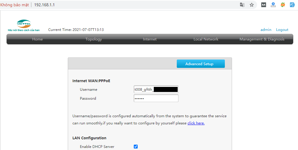 đổi mật khẩu wifi zte