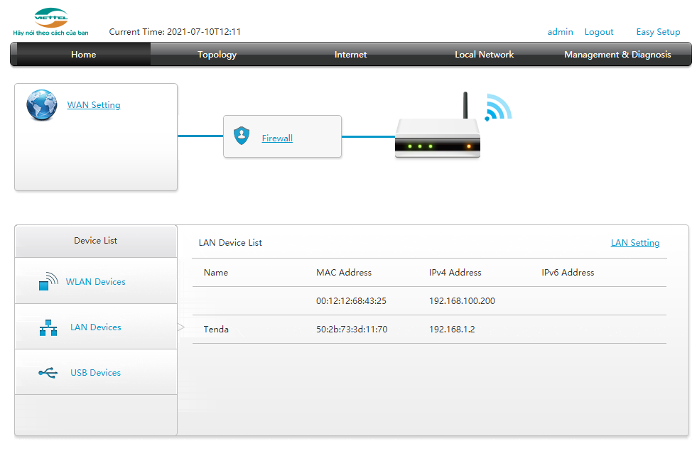 xem ai đang dùng wifi viettel