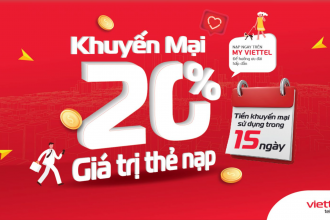 Viettel khuyến mại 20% giá trị thẻ nạp cho thuê bao trả trước trên toàn quốc ngày 25/10/2022